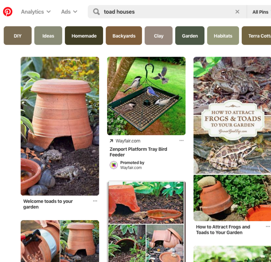 1 pinterest search results example